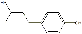 4-(3-sulfanylbutyl)phenol Struktur