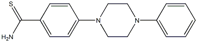 4-(4-phenylpiperazin-1-yl)benzene-1-carbothioamide Struktur