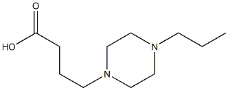 4-(4-propylpiperazin-1-yl)butanoic acid Struktur