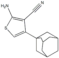 4-(adamantan-1-yl)-2-aminothiophene-3-carbonitrile Struktur