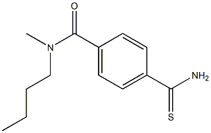 4-(aminocarbonothioyl)-N-butyl-N-methylbenzamide Struktur