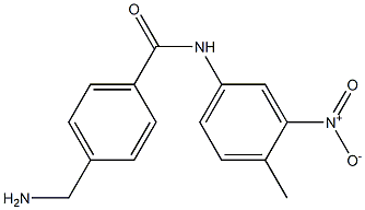 4-(aminomethyl)-N-(4-methyl-3-nitrophenyl)benzamide Struktur