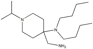 4-(aminomethyl)-N,N-dibutyl-1-(propan-2-yl)piperidin-4-amine Struktur