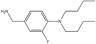 4-(aminomethyl)-N,N-dibutyl-2-fluoroaniline Struktur