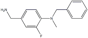 4-(aminomethyl)-N-benzyl-2-fluoro-N-methylaniline Struktur