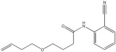 4-(but-3-en-1-yloxy)-N-(2-cyanophenyl)butanamide Struktur