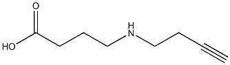 4-(but-3-ynylamino)butanoic acid Struktur