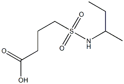 4-(butan-2-ylsulfamoyl)butanoic acid Struktur