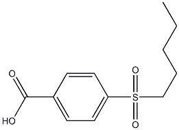 4-(pentylsulfonyl)benzoic acid Struktur