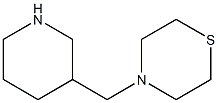 4-(piperidin-3-ylmethyl)thiomorpholine Struktur