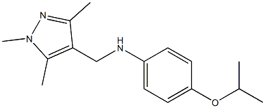 4-(propan-2-yloxy)-N-[(1,3,5-trimethyl-1H-pyrazol-4-yl)methyl]aniline Struktur