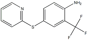 4-(pyridin-2-ylsulfanyl)-2-(trifluoromethyl)aniline Struktur