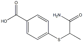 4-[(1-carbamoylethyl)sulfanyl]benzoic acid Struktur