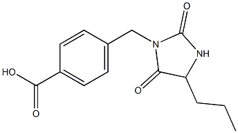 4-[(2,5-dioxo-4-propylimidazolidin-1-yl)methyl]benzoic acid Struktur