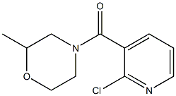 4-[(2-chloropyridin-3-yl)carbonyl]-2-methylmorpholine Struktur