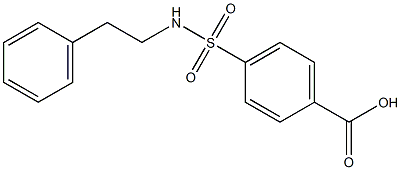 4-[(2-phenylethyl)sulfamoyl]benzoic acid Struktur