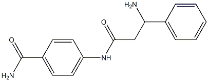 4-[(3-amino-3-phenylpropanoyl)amino]benzamide Struktur