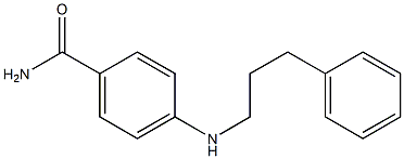 4-[(3-phenylpropyl)amino]benzamide Struktur