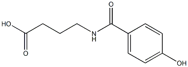 4-[(4-hydroxyphenyl)formamido]butanoic acid Struktur