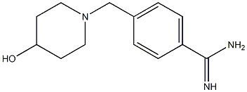 4-[(4-hydroxypiperidin-1-yl)methyl]benzenecarboximidamide Struktur