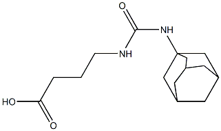 4-[(adamantan-1-ylcarbamoyl)amino]butanoic acid Struktur