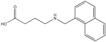 4-[(naphthalen-1-ylmethyl)amino]butanoic acid Struktur