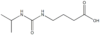 4-[(propan-2-ylcarbamoyl)amino]butanoic acid Struktur