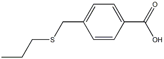 4-[(propylsulfanyl)methyl]benzoic acid Struktur