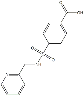 4-[(pyridin-2-ylmethyl)sulfamoyl]benzoic acid Struktur