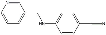 4-[(pyridin-3-ylmethyl)amino]benzonitrile Struktur