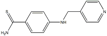 4-[(pyridin-4-ylmethyl)amino]benzene-1-carbothioamide Struktur