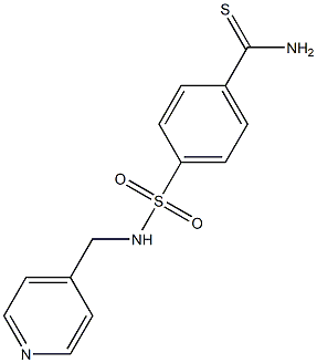 4-[(pyridin-4-ylmethyl)sulfamoyl]benzene-1-carbothioamide Struktur