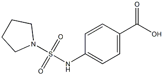 4-[(pyrrolidine-1-sulfonyl)amino]benzoic acid Struktur