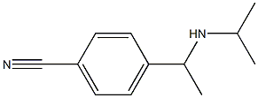 4-[1-(propan-2-ylamino)ethyl]benzonitrile Struktur