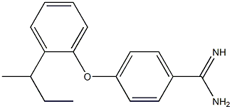 4-[2-(butan-2-yl)phenoxy]benzene-1-carboximidamide Struktur