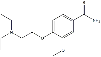 4-[2-(diethylamino)ethoxy]-3-methoxybenzenecarbothioamide Struktur