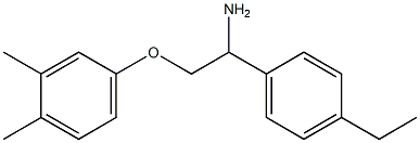 4-[2-amino-2-(4-ethylphenyl)ethoxy]-1,2-dimethylbenzene Struktur