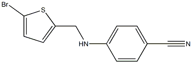 4-{[(5-bromothiophen-2-yl)methyl]amino}benzonitrile Struktur