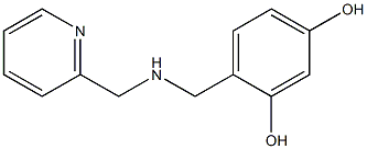 4-{[(pyridin-2-ylmethyl)amino]methyl}benzene-1,3-diol Struktur