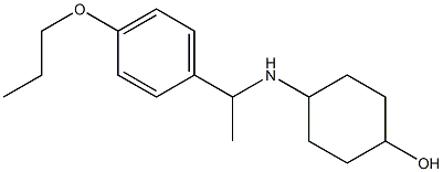 4-{[1-(4-propoxyphenyl)ethyl]amino}cyclohexan-1-ol Struktur