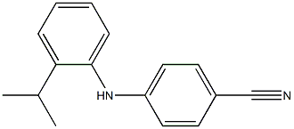 4-{[2-(propan-2-yl)phenyl]amino}benzonitrile Struktur