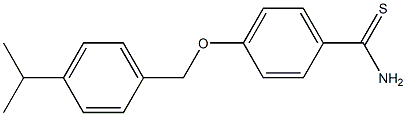 4-{[4-(propan-2-yl)phenyl]methoxy}benzene-1-carbothioamide Struktur