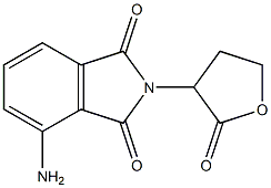 4-amino-2-(2-oxooxolan-3-yl)-2,3-dihydro-1H-isoindole-1,3-dione Struktur