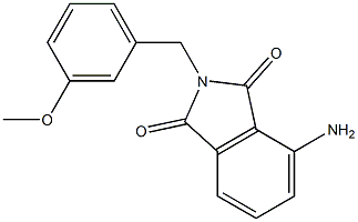 4-amino-2-[(3-methoxyphenyl)methyl]-2,3-dihydro-1H-isoindole-1,3-dione Struktur