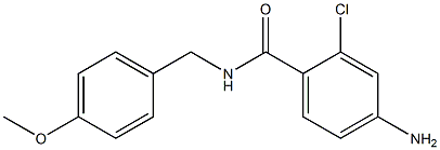 4-amino-2-chloro-N-[(4-methoxyphenyl)methyl]benzamide Struktur