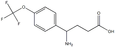 4-amino-4-[4-(trifluoromethoxy)phenyl]butanoic acid Struktur