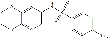 4-amino-N-(2,3-dihydro-1,4-benzodioxin-6-yl)benzene-1-sulfonamide Struktur