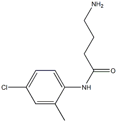 4-amino-N-(4-chloro-2-methylphenyl)butanamide Struktur