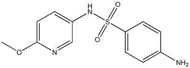 4-amino-N-(6-methoxypyridin-3-yl)benzenesulfonamide Struktur