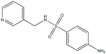 4-amino-N-(pyridin-3-ylmethyl)benzene-1-sulfonamide Struktur